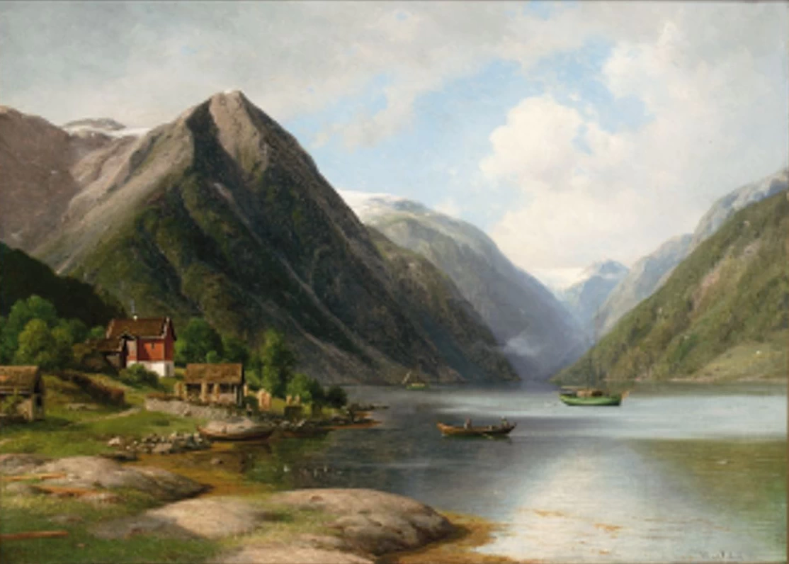 Scena da Balholm, Norvegia, 1884